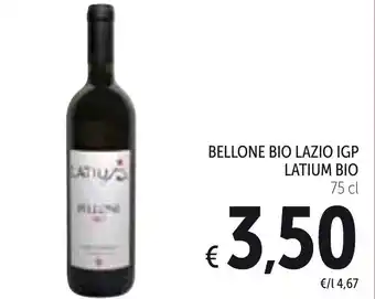 Spazio Conad Bellone Bio Lazio IGP Latium Bio 75cl offerta