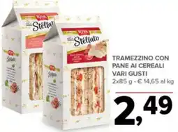 Todis Tramezzino con pane ai cereali vari gusti RIVA offerta