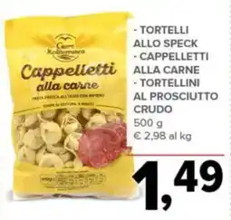 Todis Cuore mediterraneo cappelletti alla carne offerta
