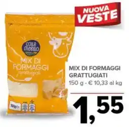 Todis Colle maggio mix di formaggi grattugiati offerta