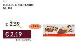 Prezzemolo e Vitale Ferrero kinder cards offerta