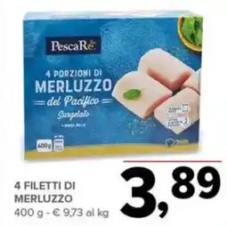 Todis Pescare 4 filetti di merluzzo offerta