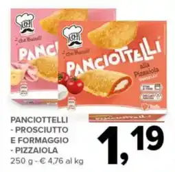 Todis Panciottelli-prosciutto e formaggio-pizzaiola offerta