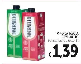 Spazio Conad Vino Da Tavola Tavernello 1L offerta