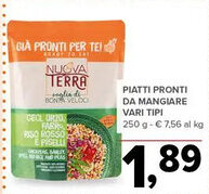 Todis Piatti pronti da mangiare vari tipi NUOVA TERRA offerta