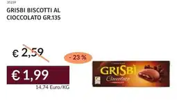 Prezzemolo e Vitale Grisbi biscotti al cioccolato offerta