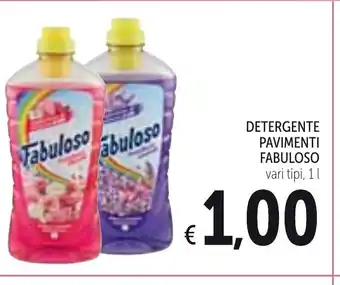Spazio Conad Detergente Pavimenti Fabuloso 1L offerta
