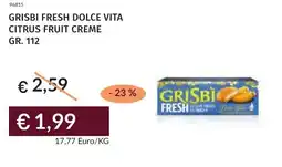 Prezzemolo e Vitale Grisbi fresh dolce vita citrus fruit creme offerta