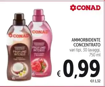 Spazio Conad Ammorbidente Concentrato 30 lavaggi , 750ml offerta