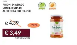 Prezzemolo e Vitale Rigoni di asiago confettura di albicocca bio offerta