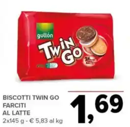 Todis gullón Biscotti twin go farciti al latte offerta
