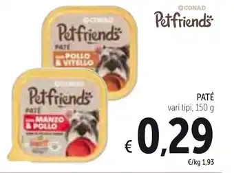 Spazio Conad Paté 150g offerta