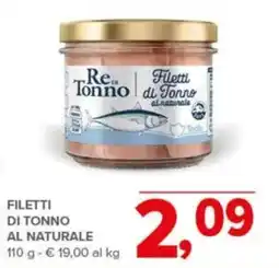 Todis Re tonno filetti di tonno al naturale offerta