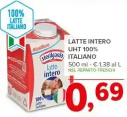 Todis Sterilgarda latte intero uht 100% italiano offerta