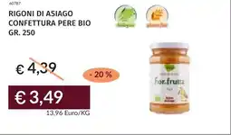 Prezzemolo e Vitale Rigoni di asiago confettura pere bio offerta