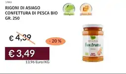 Prezzemolo e Vitale Rigoni di asiago confettura di pesca bio offerta