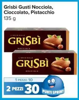 Carrefour Grisbì Gusti Nocciola, Cioccolato, Pistacchio offerta