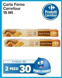 Carrefour Carta Forno Carrefour 15 Mt offerta