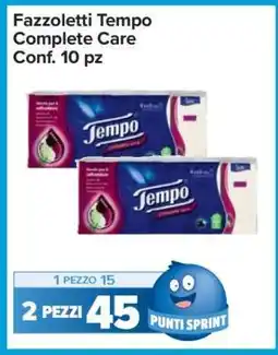 Carrefour Fazzoletti Tempo Complete Care offerta