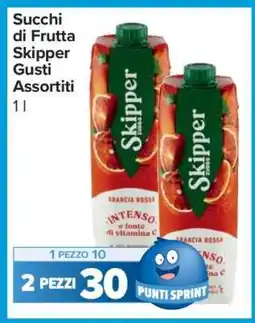 Carrefour Succhi di Frutta Skipper Gusti Assortiti offerta