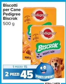 Carrefour Biscotti per Cane Pedigree Biscrok offerta