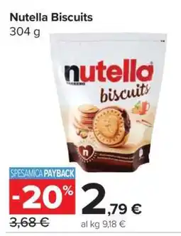 Carrefour NUTELLA BISCUITS offerta
