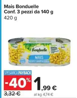 Carrefour Mais BONDUELLE offerta