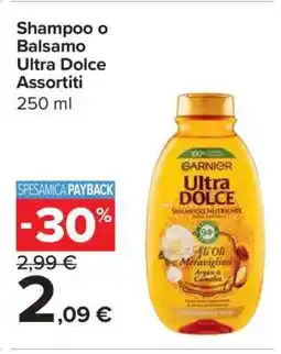 Carrefour Shampoo o Balsamo Ultra Dolce Assortiti offerta