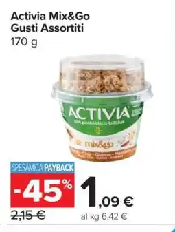 Carrefour Activia Mix&Go Gusti Assortiti offerta