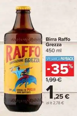 Carrefour Birra Raffo grezza offerta