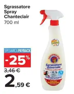 Carrefour Sgrassatore Spray Chanteclair offerta