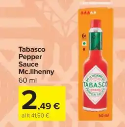 Carrefour Tabasco Pepper Sauce Mc.Ilhenny offerta