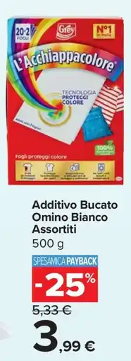 Carrefour Additivo Bucato Omino Bianco Assortiti offerta