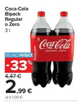 Carrefour Coca Cola Bipack Regular o Zero offerta