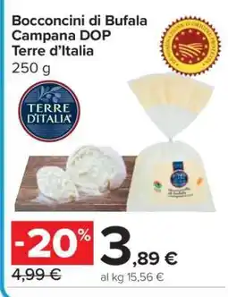 Carrefour Bocconcini di Bufala Campana DOP Terre d’Italia offerta