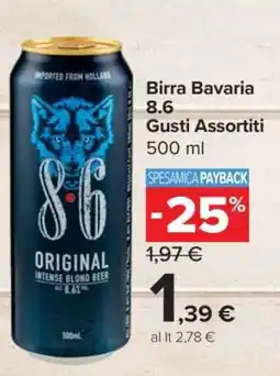 Carrefour Birra Bavaria 8.6 Gusti Assortiti offerta