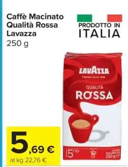 Carrefour Caffè Macinato Qualità Rossa Lavazza offerta