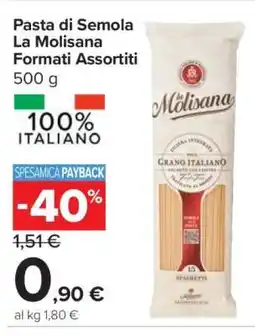 Carrefour Pasta di Semola La Molisana Formati Assortiti offerta