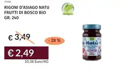 Prezzemolo e Vitale Rigoni d'asiago natu frutti di bosco bio offerta