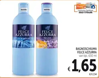 Spazio Conad Bagnoschiuma Felce Azzurra 650ml offerta