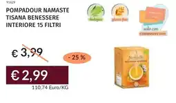 Prezzemolo e Vitale Pompadour namaste tisana benessere interiore 15 filtri offerta