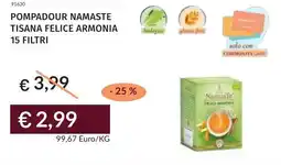 Prezzemolo e Vitale Pompadour namaste tisana felice armonia 15 filtri offerta