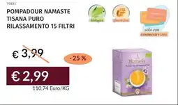 Prezzemolo e Vitale Pompadour namaste tisana puro rilassamento 15 filtri offerta