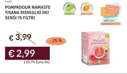 Prezzemolo e Vitale Pompadour namaste tisana risveglio dei sensi 15 filtri offerta