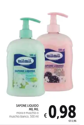 Spazio Conad Sapone Liquido Mil Mil 500ml offerta