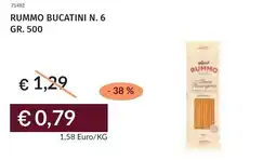 Prezzemolo e Vitale Rummo bucatini n. 6 offerta