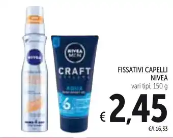Spazio Conad Nivea Fissativi Capelli 150g offerta