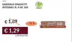 Prezzemolo e Vitale Garofalo spaghetti integrali n. 9 offerta