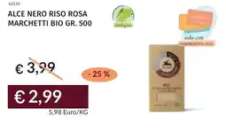 Prezzemolo e Vitale Alce nero riso rosa marchetti bio offerta