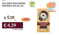 Prezzemolo e Vitale Alce nero riso nerone integrale bio offerta